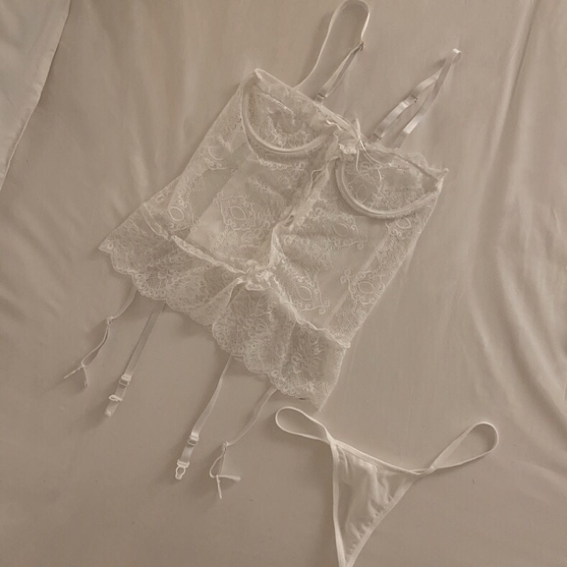 Đồ ngủ ren 2 dây gọng ngực kèm kẹp bấm tất sexy xuyên thấu (ko kèm tất) 🚀SHIP HOẢ TỐC HCM CL80 | BigBuy360 - bigbuy360.vn