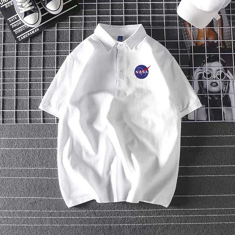 Áo polo tay ngắn in họa tiết phong cách xu hướng Nhật Bản thời trang cho nam