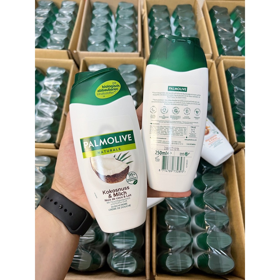 Sữa tắm Đức, sữa tắm Palmolive các loại các mùi hương tự nhiên chai 250ml