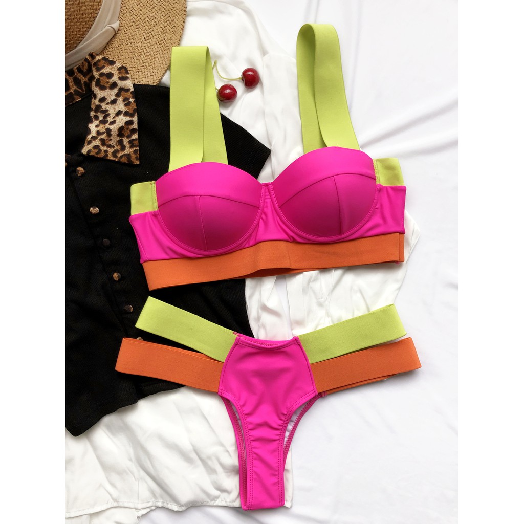 Bộ Bikini Màu Neon Lg23 2021 | BigBuy360 - bigbuy360.vn