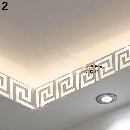 Set 10 decal dán tường thiết kế tráng gương hỗ trợ trang trí không gian độc đáo