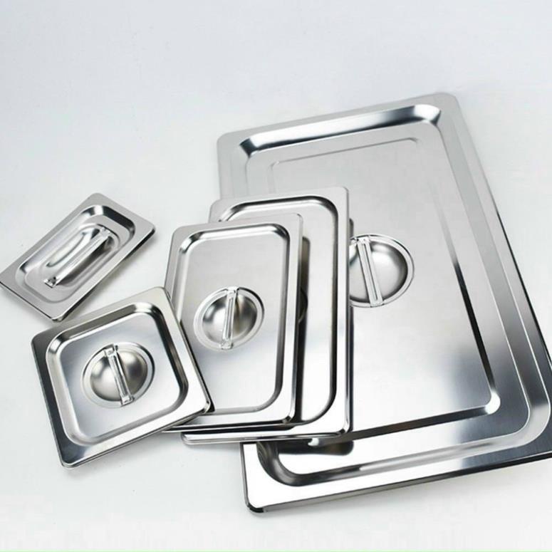 Khay đựng thực phẩm inox , đựng thạch Topping Inox 1/9