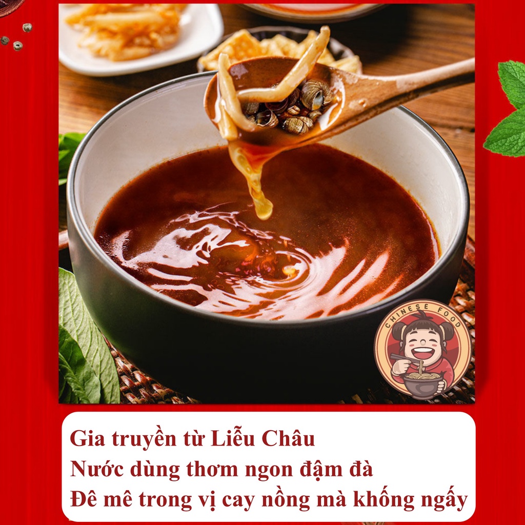 BÚN ỐC LIỄU CHÂU gói to 305g đủ cho 2 người ăn