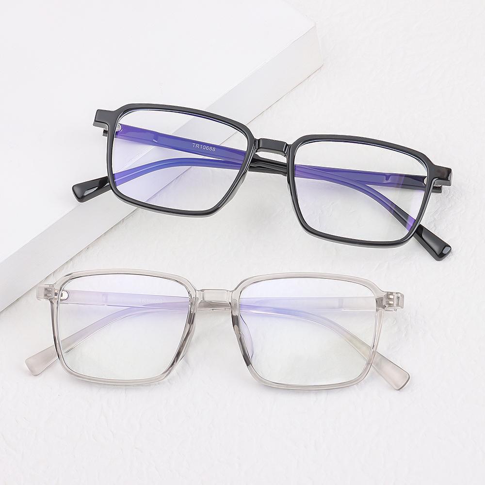 Kính Mát Gọng TR Chống Tia UV Màu Xanh Dương Phong Cách Retro Dành Cho Nữ