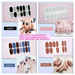 Sỉ DA61-DA80 dán móng tay Bộ 14 nhãn Nail Sticker