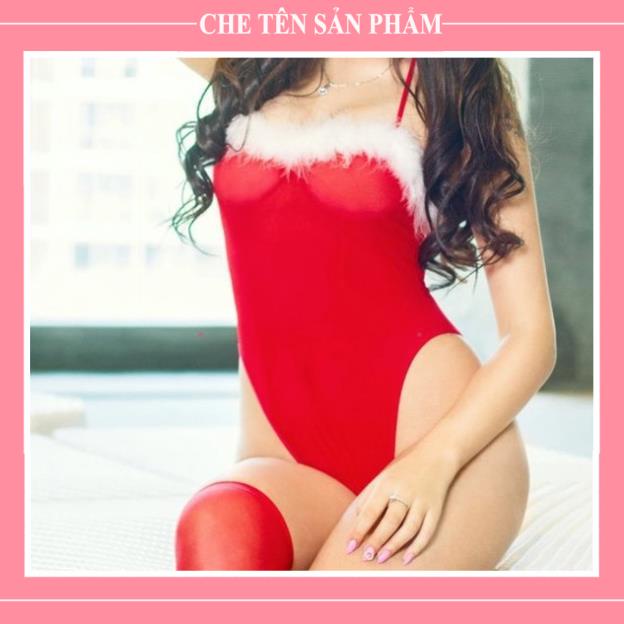 Đồ Ngủ Cosplay Sexy Thỏ Bunny ( Noel ) Điệu Đà, Bộ Bodysuit Sexy Voan Xuyên Thấu Đủ Món _ T900Red QuinBee | BigBuy360 - bigbuy360.vn