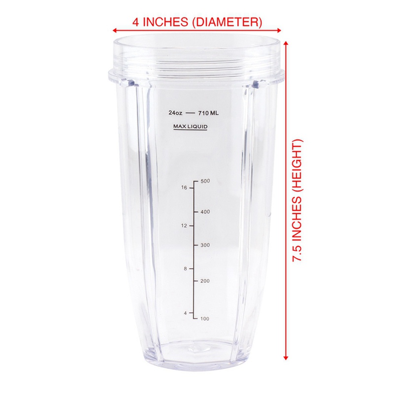 Máy Xay Sinh Tố Có Nắp Đậy 7 Vây Cho Ninja 2 24Oz