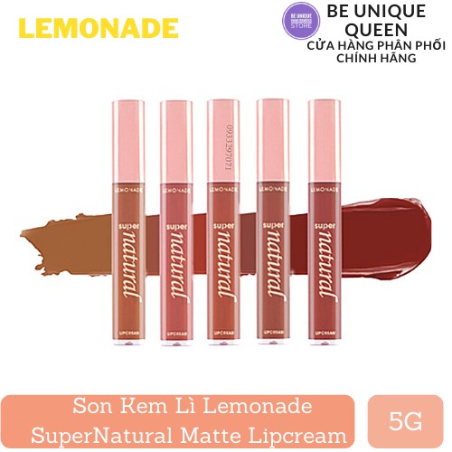 SON KEM LÌ SUPER NATURAL LIPCREAM LEMONADE ĐỦ MÀU