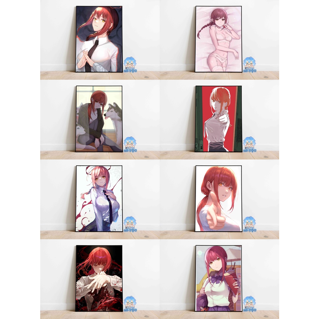 Poster A3 chất lượng chuẩn Makima  Anime Manga Chainsaw Man - 2D Tộc Shop