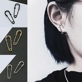 Cặp bông tai kiểu kim băng bằng hợp kim thời trang cá tính