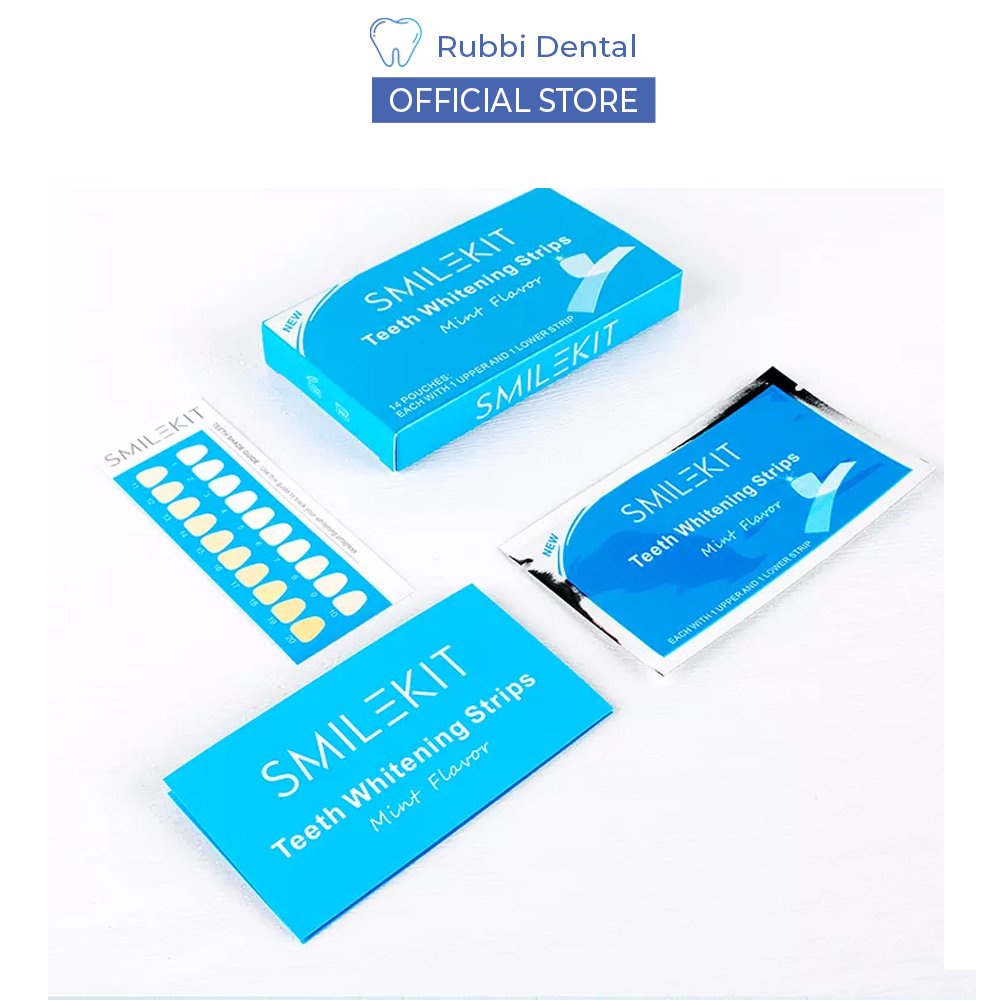 Miếng dán trắng răng 3D WHITE TEETH WHITENING STRIPS