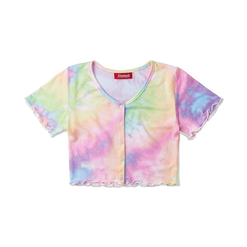 Áo Errorist vneck jersey tiedye màu loang