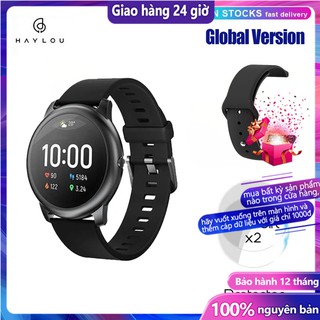 Xiaomi Haylou LS05 Global English Version Sports Smart Watch Metal Round Case Heart Rate Monitor IP68 Sleep Screen Waterproof 30 Day Battery iOS Android
