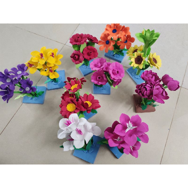 Khóm hoa, Bụi hoa xốp