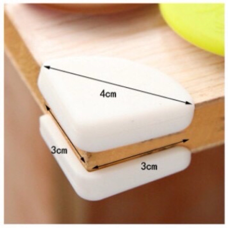 Set 4 cái bịt góc bàn silicon màu sắc