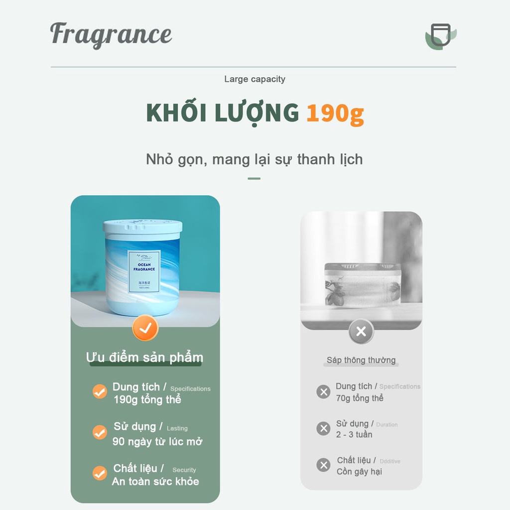 Hũ sáp thơm cô đặc, nguyên liệu từ thiên nhiên, mã STM005