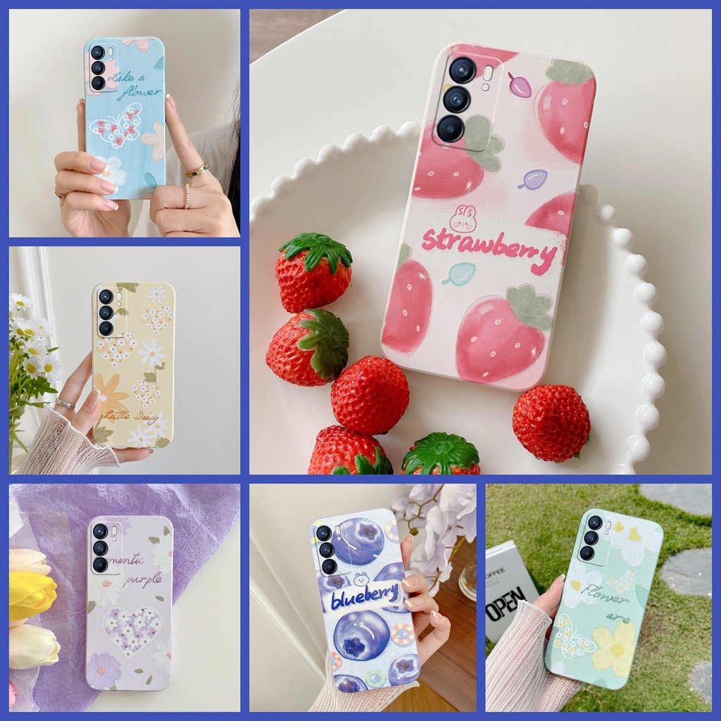 ốp lưng OPPO Reno 6 5G ốp điện thoại OPPO Reno6 Ốp Điện Thoại Silicon Bóng Chống Rơi