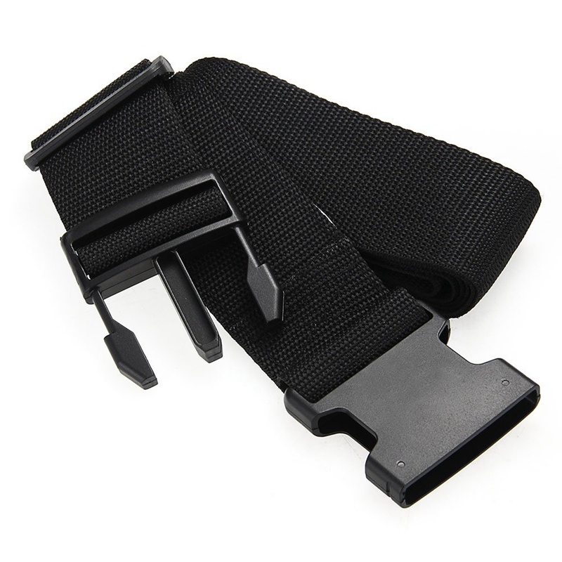 Luggage Belt Strap Belt Cord Rope Black for Suitcase Travel Bag 2M