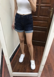 Short jean gập gấu