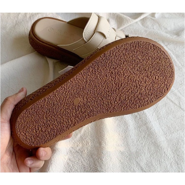 [Bán Chạy] ~ Giày Sandal Đế Cao Dày Dặn Khoét Lỗ To Phong Cách Mori Nhật Bản Mùa Hè Dễ Phối Đồ Cho Nữ