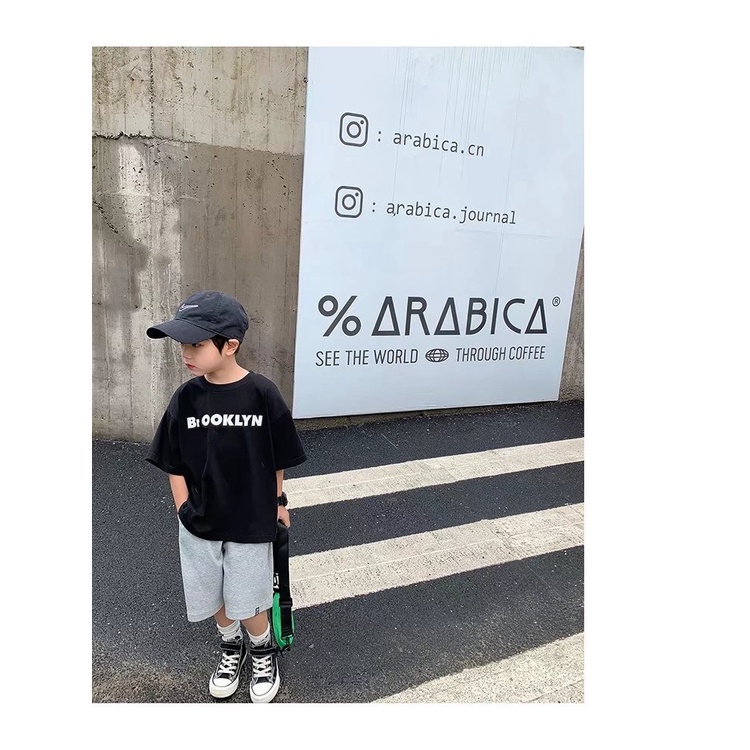 Áo Thun Tay Ngắn Cổ Tròn In Hình Thời Trang Mùa Thu 2022 Mới Cho Bé Trai