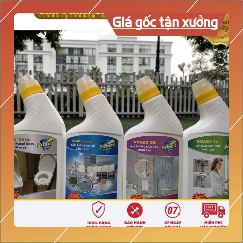 Làm Sạch Dầu Mỡ Lâu Ngày SMART CLEANER SMART PLUS - Tẩy Sạch Dầu Mỡ, kính, men sứ, inox, sen vòi