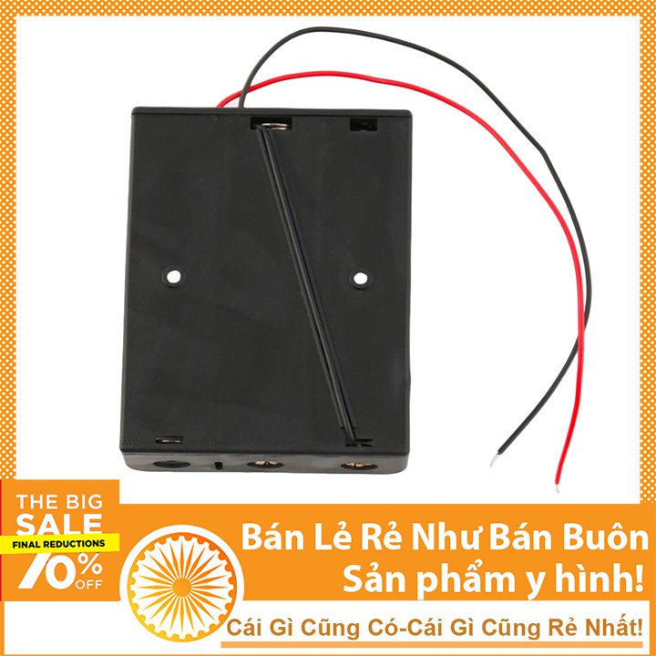 Đế Pin Ultrafire 18650 3 Pin Nối Tiếp Có Dây