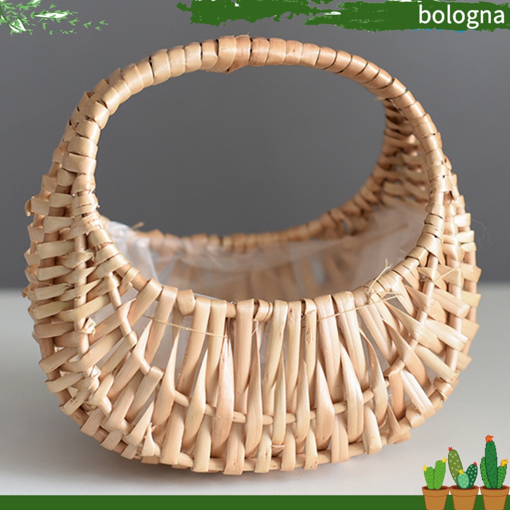 Bo-flower Giỏ Hoa Mây Bền Quyến Rũ Dễ Mang Theo Cho Đám Cưới