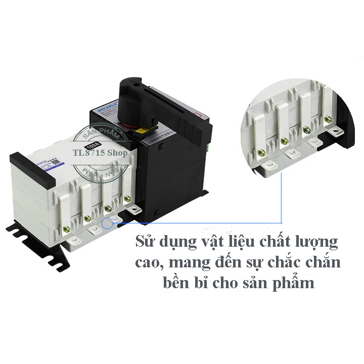 Bộ chuyển đổi nguồn điện tự động ATS 3P 100A chính hãng Gechele - Esmarthome