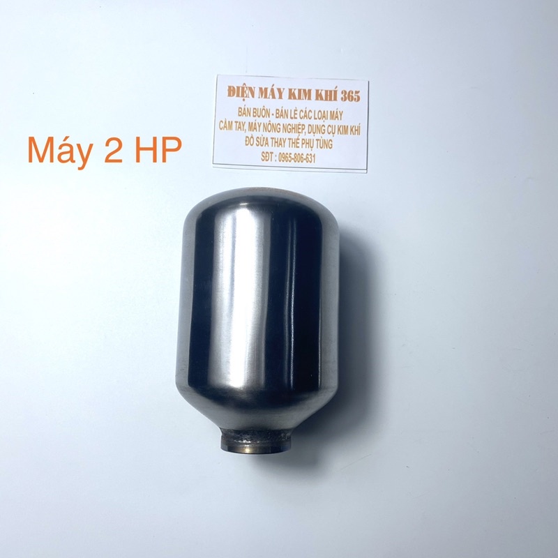 Bầu áp inox - Bầu tăng áp lực inox - Bầu nén áp lực inox dùng cho máy bơm xịt rửa xe áp lực 1HP và 2HP