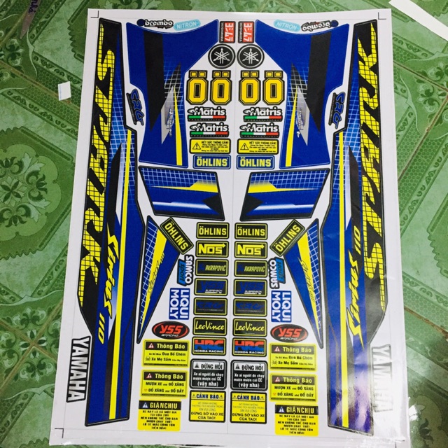 Tem rời Sirius spark xanh đen