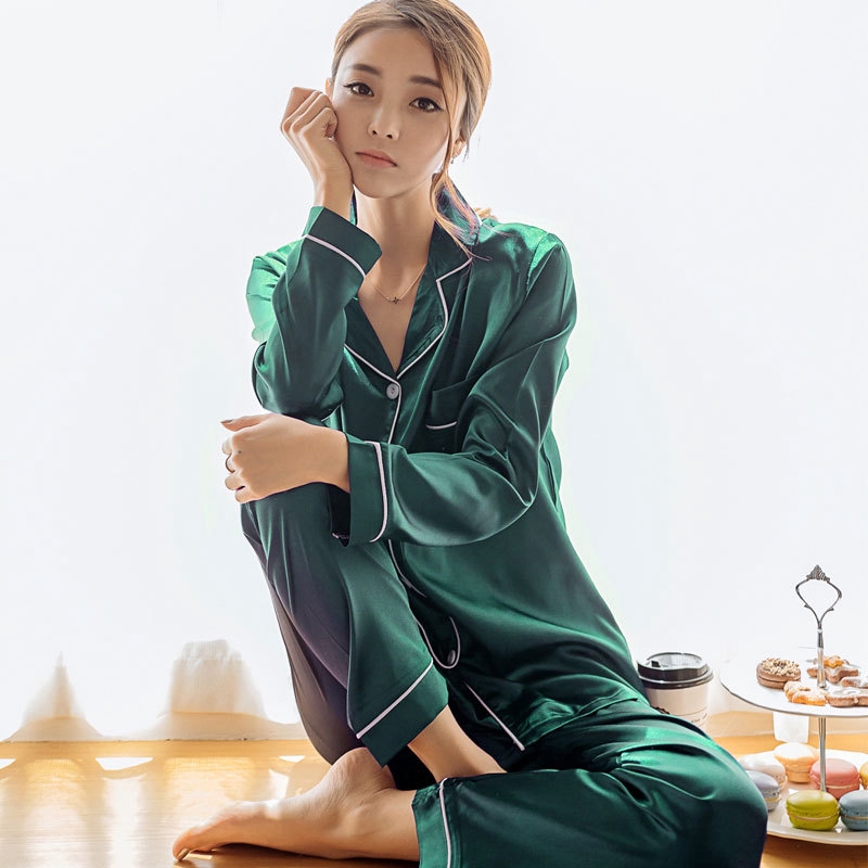 Bộ Đồ Ngủ Dài Tay Thiết Kế Mới Xinh Xắn Thời Trang Dành Cho Nữ