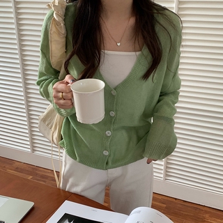 Áo Khoác Cardigan Dệt Kim Cổ Chữ V Thời Trang M8159 V