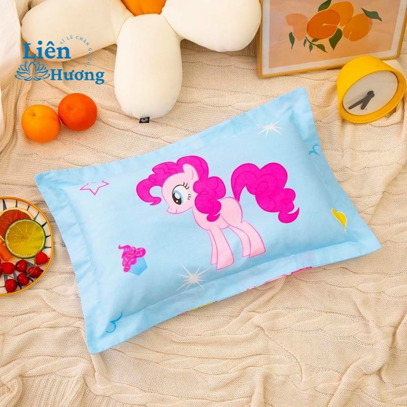 Gối trẻ em cotton thoáng mát thấm hút mồ hôi, gối cho bé đi học mẫu giáo mầm non kích thước 30x50cm