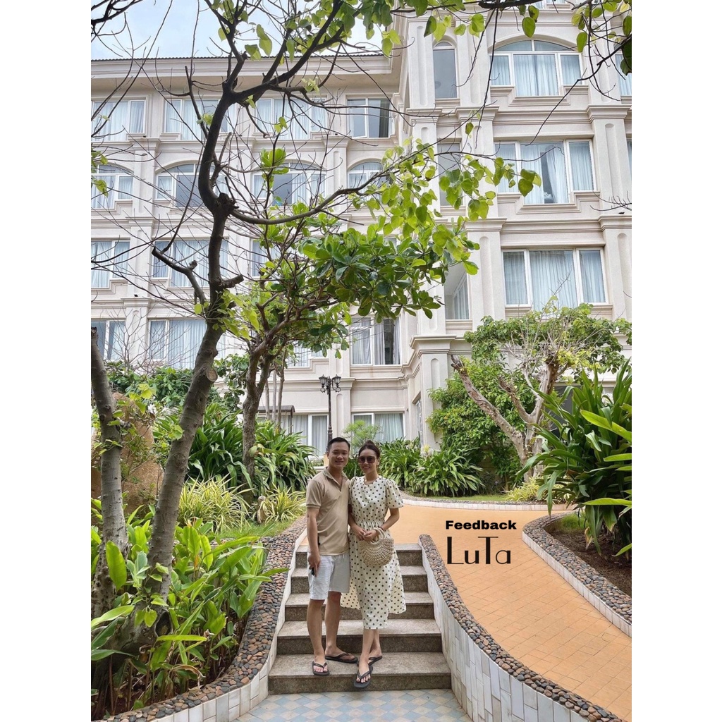 Váy chấm bi freesize