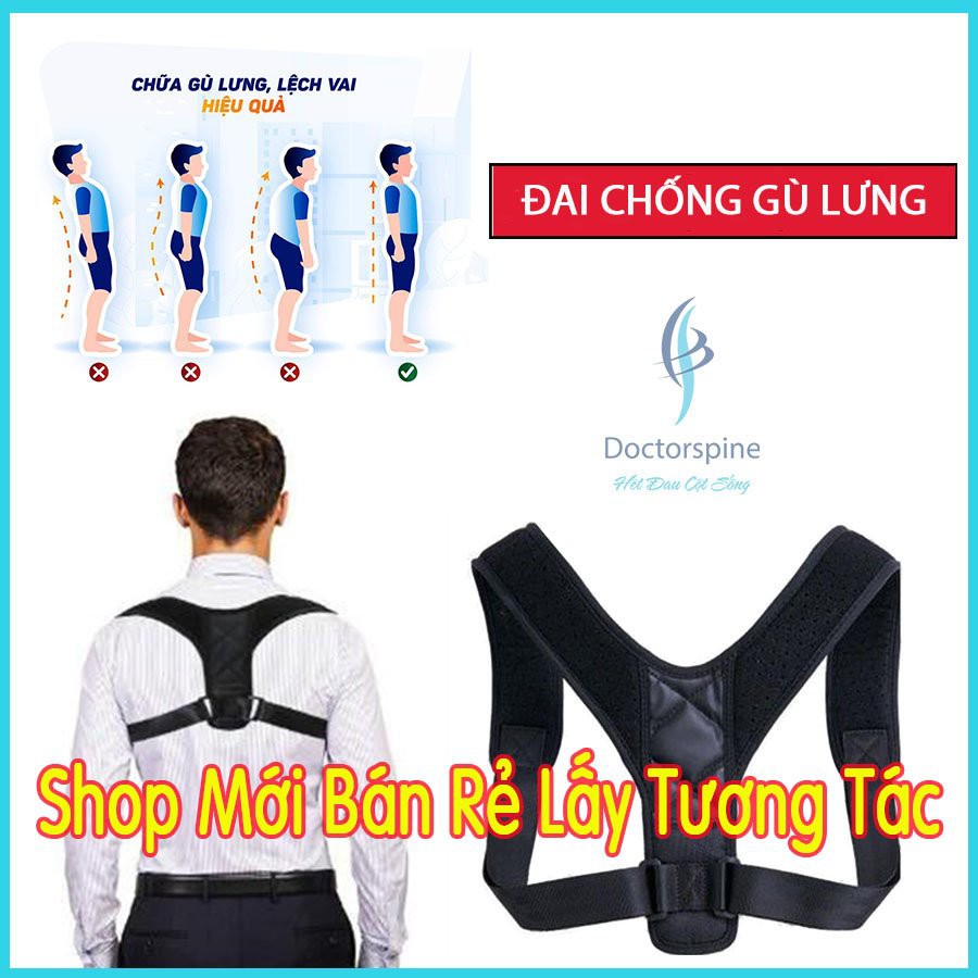 HÀNG CÔNG TY Đai chống gù lưng nam nữ Posture corrector - Cải thiện thoái