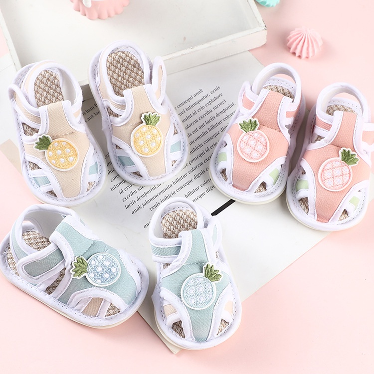 GIÀY TẬP ĐI MỀM MẠI CHO BÉ 4-12 tháng. XĂNG ĐAN QUAI DÁN BẰNG VẢI CHO BÉ TẬP ĐI. BABY LINK