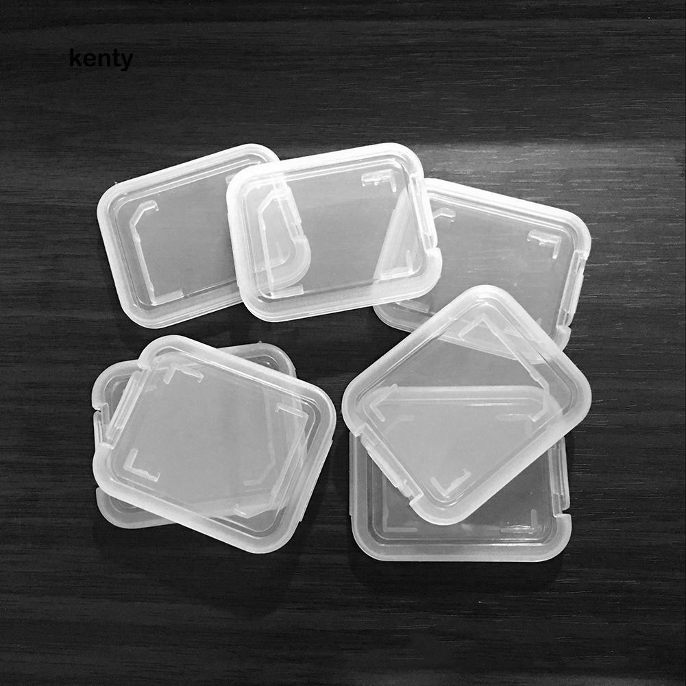 Kt★Set 10 Hộp Nhựa Đựng Thẻ Nhớ SD SDHC Siêu Nhẹ