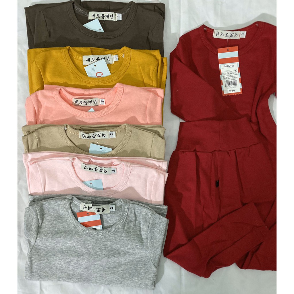 Set 3 Bộ Dài Tay Cho Bé Trai Bé Gái Chất Bozip Xuất Hàn Lưng Cao, Bộ Thu Đông Cho Bé - COMBO1