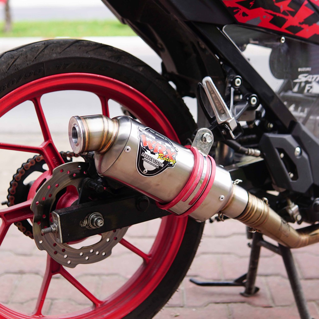 Pô WRX Oval K1  màu inox