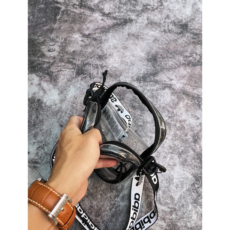 (HÀNG XUẤT XỊN) Túi das trong suốt B208 CLEAR FESTIVAL CROSSBODY BAG BLACK CL5277 Kích thước: 17 cm x 12 cm x 4 cm