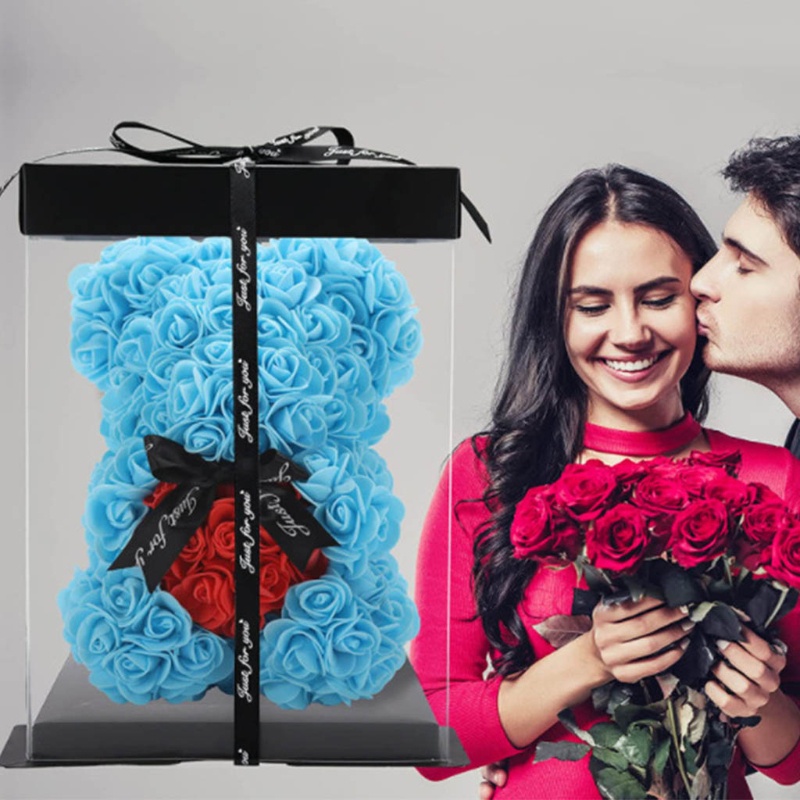 Bộ 10 Bông Hoa Hồng Nhân Tạo Có Đèn LED 9 Màu Dùng Để Trang Trí Cây Thông Giáng Sinh / Tiệc Cưới