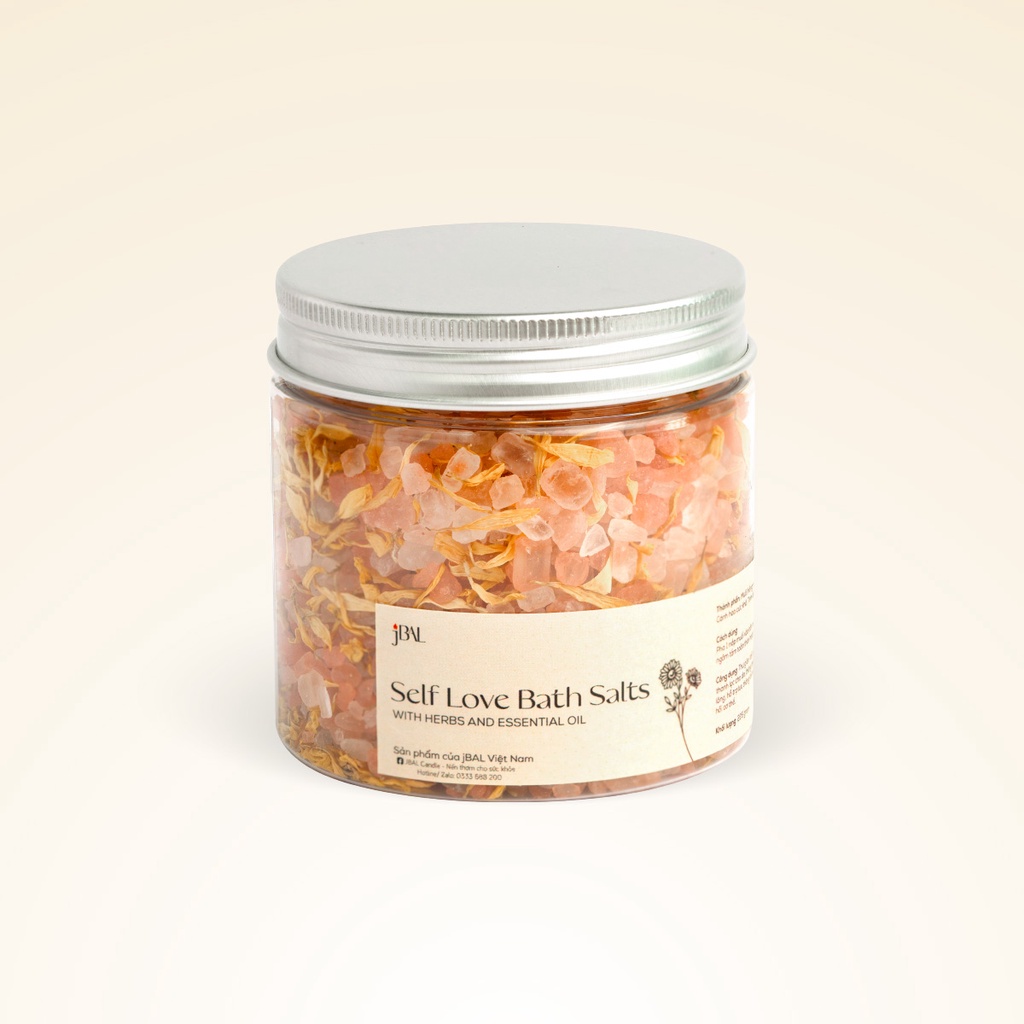 Muối tắm Self Love - Hũ muối Ngâm chân Thư giãn, Làm sạch da
