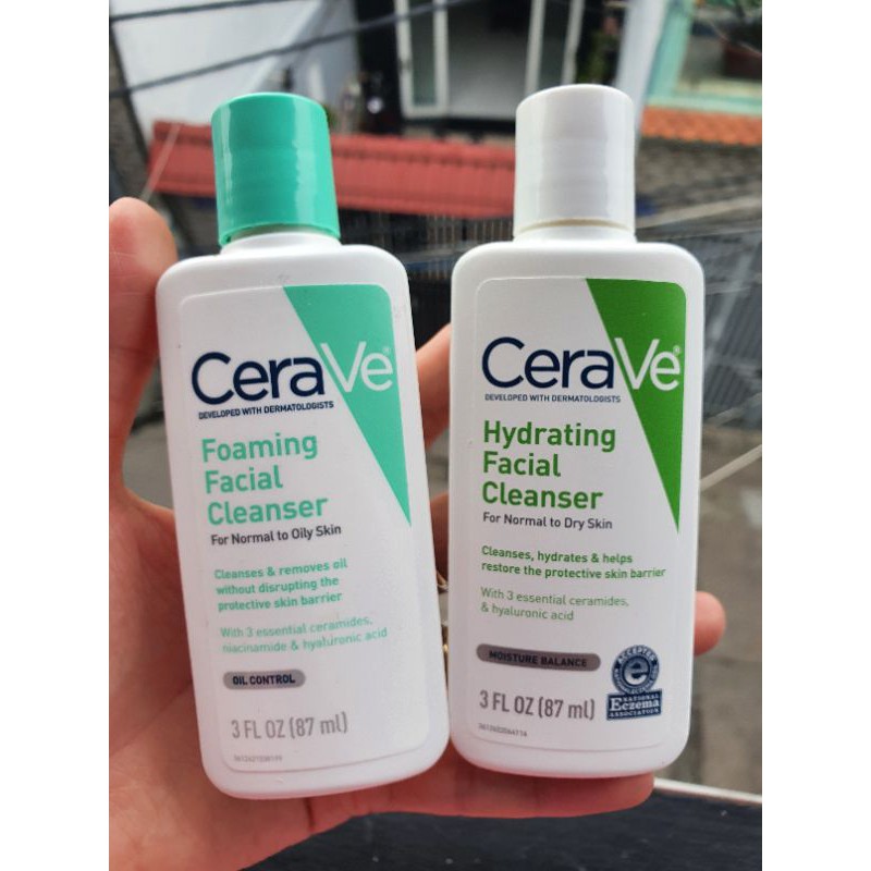 Sữa rửa mặt Cerave Foaming/ Hydrating Facial Cleanser 87ml