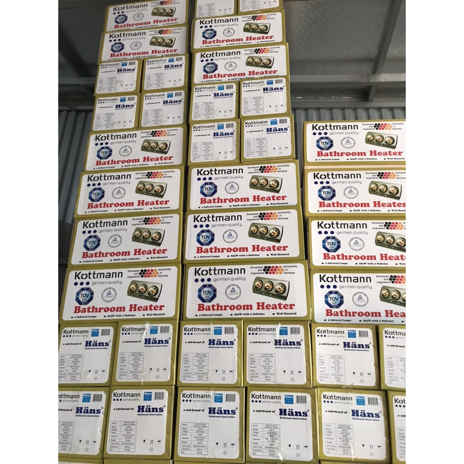 Đèn Sưởi Nhà Tắm Cao Cấp 2 bóng - 3 bóng