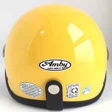 Mũ Bảo Hiểm Nửa Đầu Có Kính Amby Helmet Hàng Chuẩn Đẹp