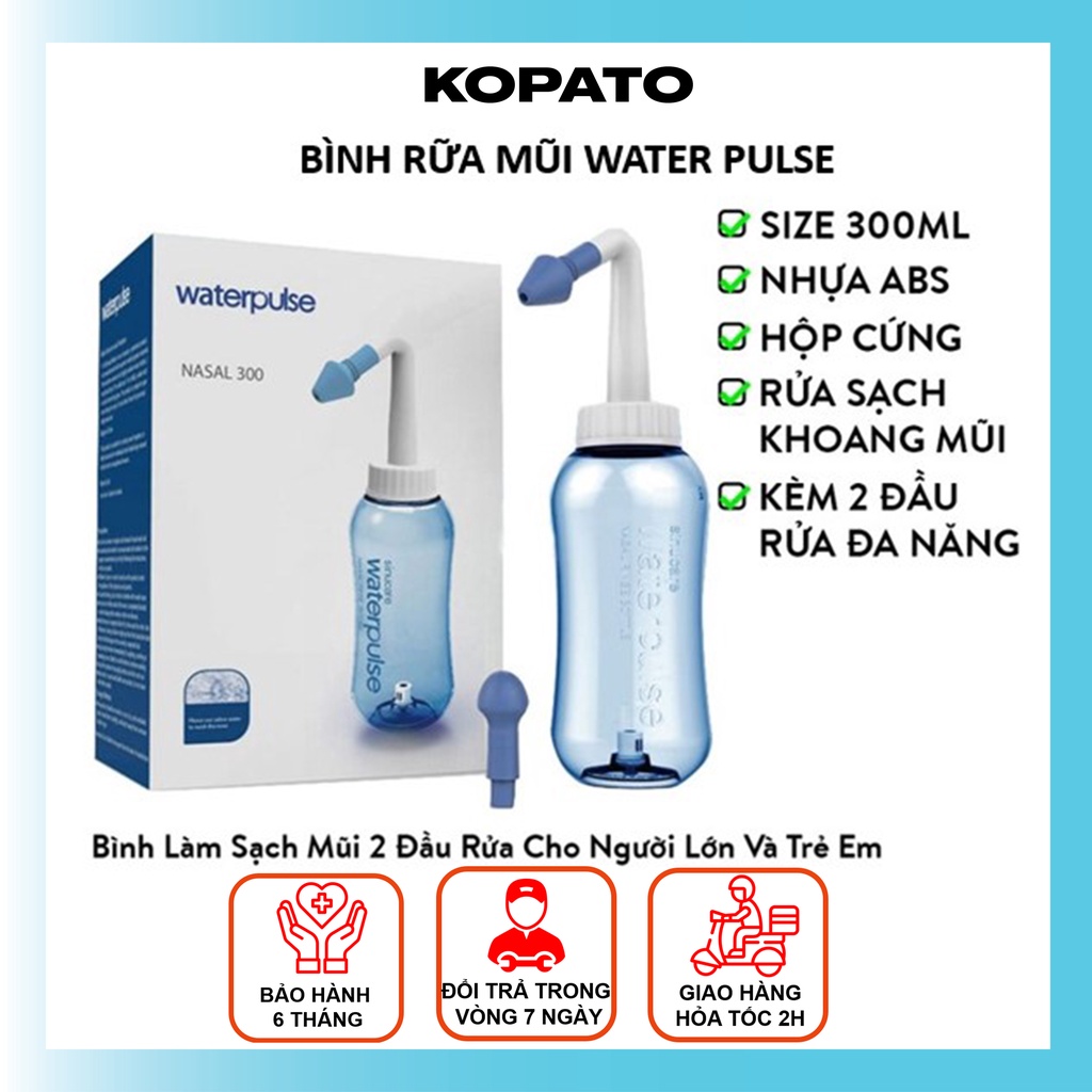 Bình rửa mũi người lớn cho bé xịt rửa mũi waterpulse KOPATO C3003