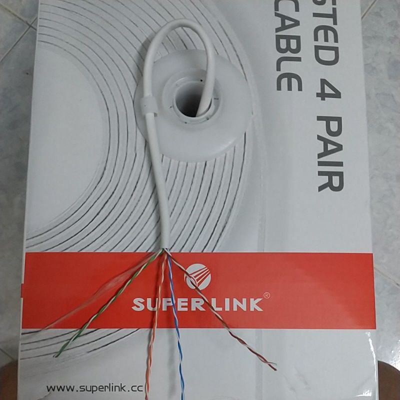 Dây cáp mạng Lan Super Link bấm sẵn 2 đầu RJ45, cáp Internet