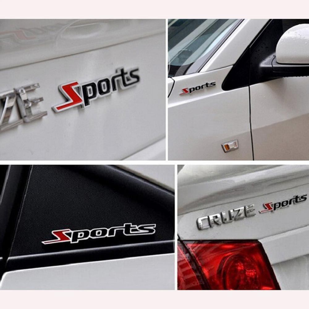 Decal Sport bằng kim loại dán trang trí ô tô