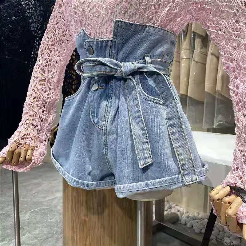Quần Short Denim Lưng Cao Ống Rộng Thiết Kế Độc Đáo Thời Trang Cho Nữ 12 | BigBuy360 - bigbuy360.vn